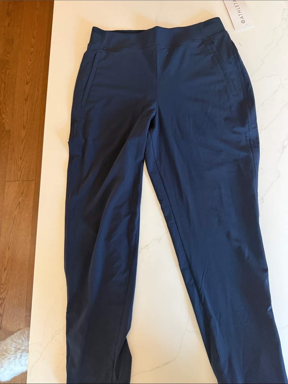 Athleta Dark Blue Slim Pull-On Performance Pants nwt